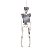 Boneco Prisioneiro Esqueleto Preto e Branco 5,5x9x40cm - 1 Un - Imagem 1