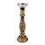 Castiçal em Madeira Natural Queima M 13x13x41 - Imagem 1