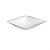 Base Plástica Quadrada Alta Branco Preto - P 18x18x5 - Imagem 1