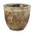Vaso Terracota Envelhecido Folhas P 9x9x8 - Imagem 1