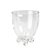 Vaso de Vidro Cônico com Pé P 13x13x15 - Imagem 1