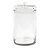 Vaso de Vidro com Tampa Alto G 23x23x41 - Imagem 1