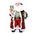 Boneco de Papai Noel Casaco Xadrez Vermelho e Verde Bandeira e Branco de 78cm - Imagem 1