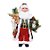 Boneco de Papai Noel Casaco Xadrez Vermelho e Verde Bandeira e Branco de 45cm - Imagem 1