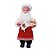 Boneco de Papai Noel Cozinheiro Candycane Vermelho e Branco de 33cm - Imagem 1