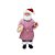 Boneco de Papai Noel com Avental Listras Vermelho e Branco de 28cm - Imagem 1