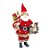 Boneco de Papai Noel com Guirlanda Vermelho e Marrom de 30cm - Imagem 1