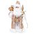 Boneco de Papai Noel em Pé com Cetro Rosê e Branco de 42cm - Imagem 1