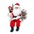 Boneco de Papai Noel Sentado com Sky Vermelho e Branco de 30cm - Imagem 1