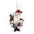 Boneco de Papai Noel Xadrez Vermelho e Preto de 12cm - Jogo com 3 Un - Imagem 1