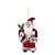 Boneco de Papai Noel Xadrez Vermelho e Preto de 15cm - Jogo com 3 Peças - Imagem 1