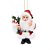 Boneco de Papai Noel com Pinheiro e Candy Cane Vermelho de 12cm - Jogo com 3 Peças - Imagem 1