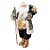 Boneco de Papai Noel com Cetro Preto e Ouro e Branco de 62cm - Imagem 1