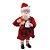Boneco de Papai Noel Roupão e Caneca Vermelho e Verde Bandeira de 28cm - Imagem 1