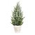 Mini Pinheiro Nevado Verde e Branco 50cm - Imagem 1