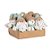 Mini Boneco Noel e Boneco Azul Pastel e Ouro - 3 Un - Imagem 1