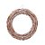 Guirlanda em Rattan Marrom e Branco 48cm - Imagem 1