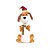 Cachorro com Cachecol com Movimento Bege 3 AA - Imagem 1