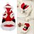 Natal Pet - Roupa Pet com Touca Noel Vermelho P - Imagem 1
