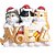 Gatos com Gorro Letreiro Noel Colorido - Imagem 1