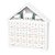 Calendario Natalino com Led Casa Natalina Branco e Ouv - Imagem 1