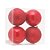 Bola de Natal Brilho e Texturizada Vermelho 12cm - 4 Un - Imagem 1