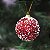 Bola de Natal Glitter Vermelho 5cm - 6 Un - Imagem 1