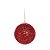 Bola de Natal Glitter Vermelho 10cm - 4 Un - Imagem 1