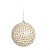 Bola de Natal Branco e Dourado 8cm - 6 Peças - Imagem 1
