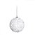 Bola de Natal Perolas Branco 8cm - 6 Peças - Imagem 1