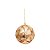 Bola de Natal Triângulos Rosê Gold e Dourado 10cm - 4 Un - Imagem 1