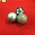 Bola de Natal Lisa / Mate / Glitter Verde Hortelã 4cm - 8 Un - Imagem 2