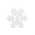 Floco de Neve Decorativo Branco P - Imagem 1