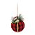Bola de Natal Xadrez Vermelho e Preto 8cm - 6 Peças - Imagem 1