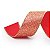 Fita de Natal Glitter Vermelho e Ouro 3,8cmx914cm - 1 Un - Imagem 2