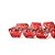 Fita de Natal Glitter Vermelho 6,3cmx914cm - 1 Un - Imagem 1