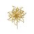 Poinsetia Glitter Ouro Cabo Curto - 1 Un - Imagem 1