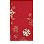 Caminho de Mesa Flocos de Neve Vermelho 175X40 - Imagem 2