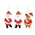 Mini Boneco com Presente Vermelho e Branco e Marrom - 1 Un - Imagem 1