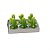 Vela Suculenta Tealight Verde (Velas de Natal) - 6 Peças - Imagem 1
