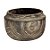 Cachepot em Madeira Redondo Cinza - M 26x26x17 - Imagem 1