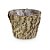 Cachepot em Madeira com Lascas Revestido - M 15x15x11 - Imagem 1