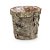 Cachepot em Madeira Redondo Revestido - M 15x15x14 - Imagem 1