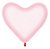 Balão Latex Coração Pastel Rosa 12" / 30cm - 50 Un - Imagem 2