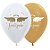 Balão Latex Impressão 2 Lados Fashion Batismo Composê 12" / 30cm - 50 Un - Imagem 1
