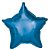 Balão Metalizado Estrela Cyan 18'' / 45cm - Imagem 1
