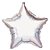 Balão Metalizado Estrela Prata 24'' / 60cm - Imagem 1