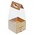 Sacola com Gaveta Liso P 10x10x10cm Kraft - 1 Un - Imagem 1