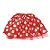Saia de Tule Vermelha com Bolinhas Brancas Adulto com 1 Un - Imagem 1