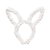 Tiara Orelhas Coelho Branco 30x20x2 - Imagem 1